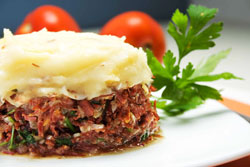 Escondidinho de carne seca